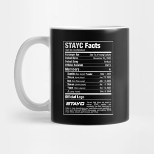 STAYC Kpop Nutritional Facts 2 Mug